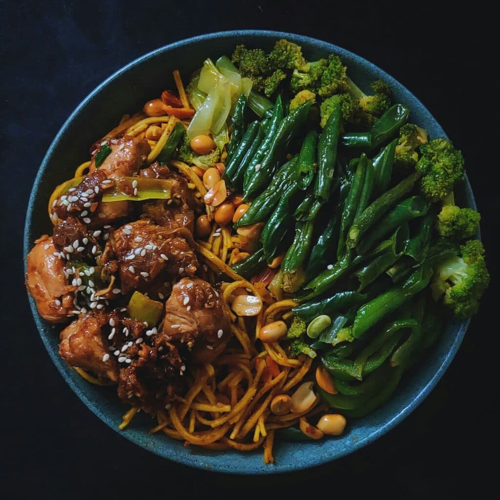 A plate of food from our kitchen